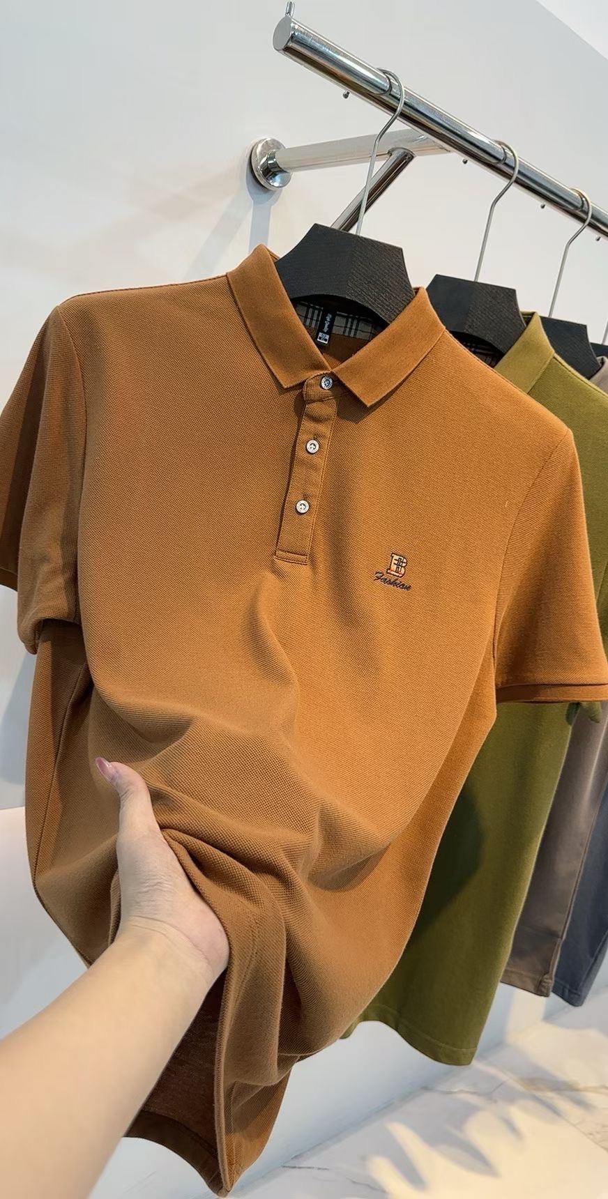 品牌商务男装,丝光棉、无痕翻领polo,小整款系列,视频款都有