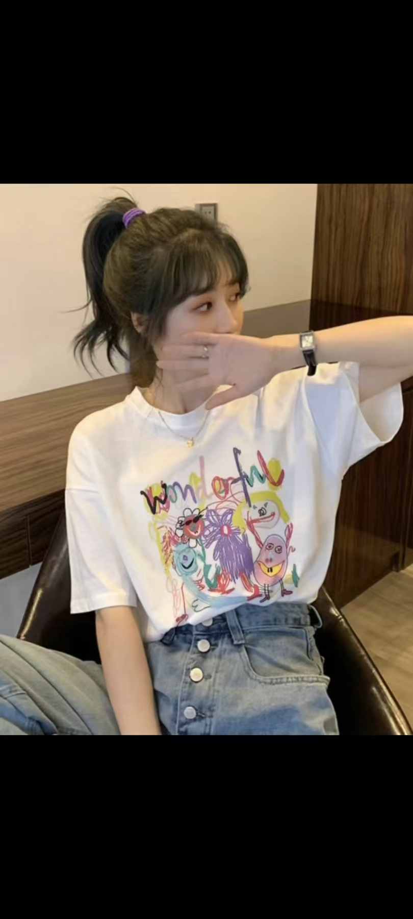 时尚潮流男女款潮牌圆领短袖T恤
