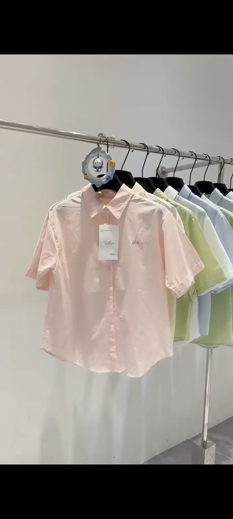 夏日清新纯色短袖衬衫合集