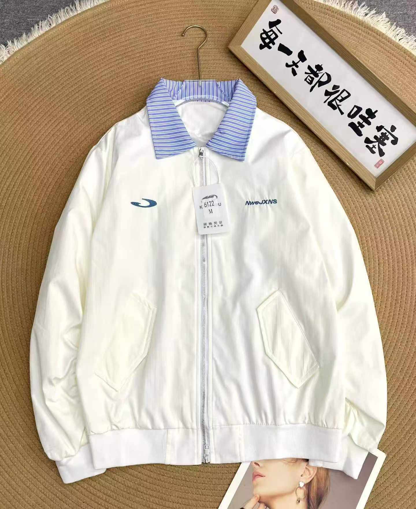情侣款美式棒球服夹克外套